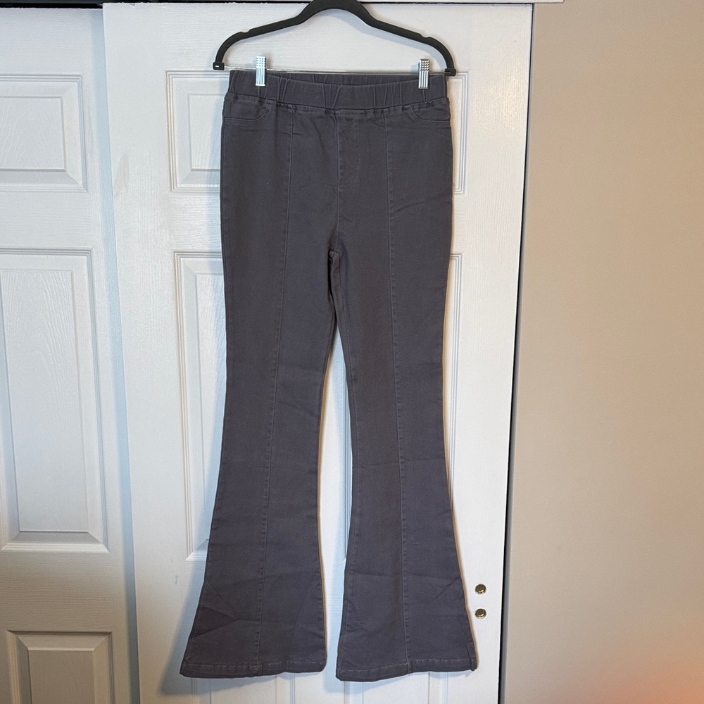 Lavender J Gray Flared Denim Pants